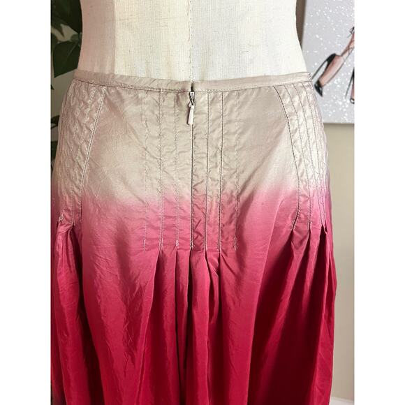 Jones New York Womens Vintage Y2K Silk High Waisted Pleated A-line Skirt Size 6 - Picture 8 of 10